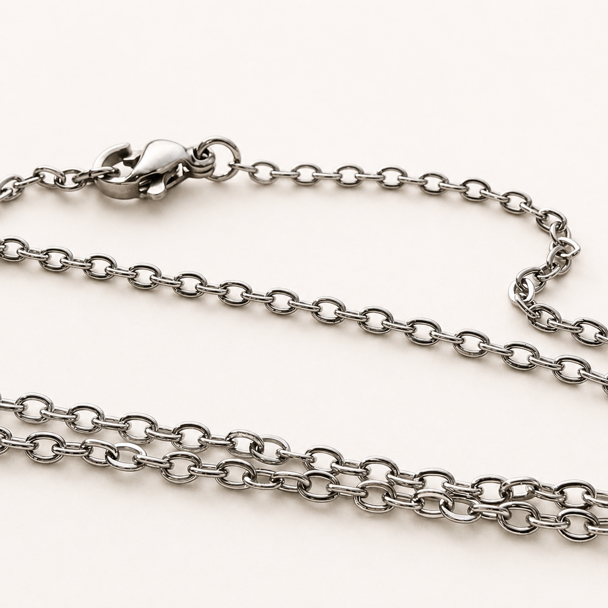 Minimal Cable Chain Necklace – 19.7"