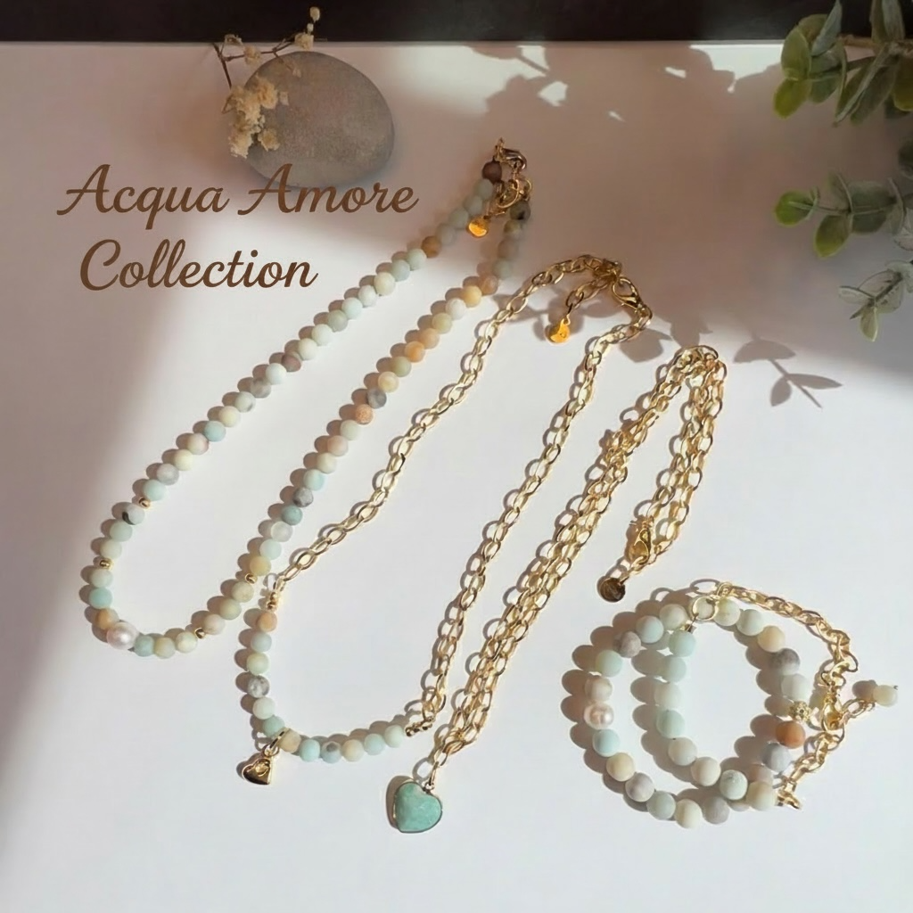 Seafoam Beaded Necklace