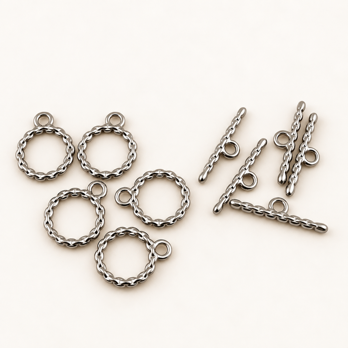Woven Link Toggle Clasp – 22mm