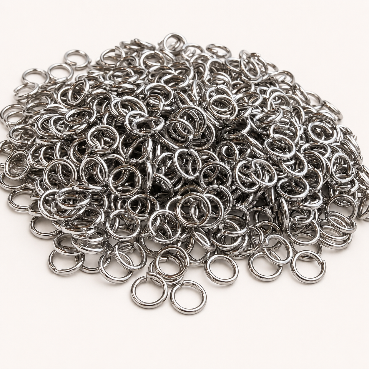 8mm Open Jump Rings - Multiple Gauge Options
