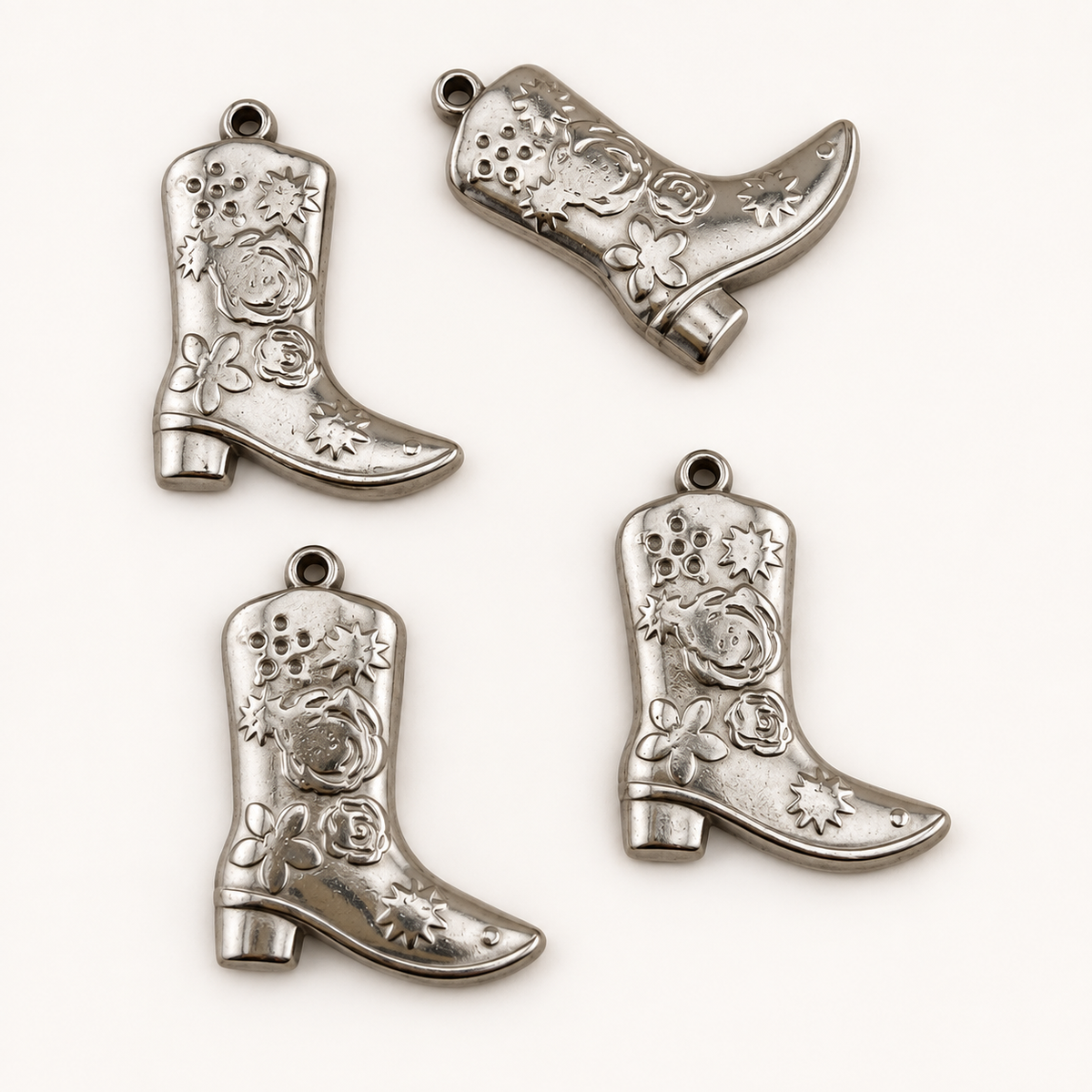 Floral Cowgirl Boot Charm – 27.5mm