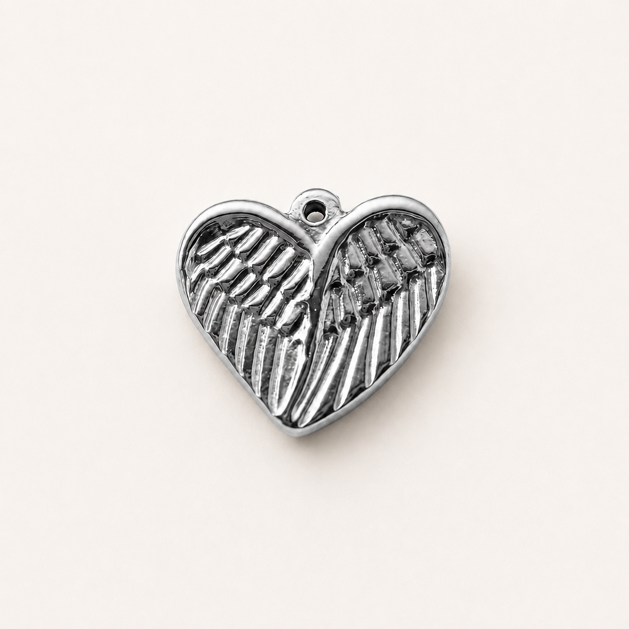 18mm Heart Wing Charm - 18k Gold PVD & Silver Finishes