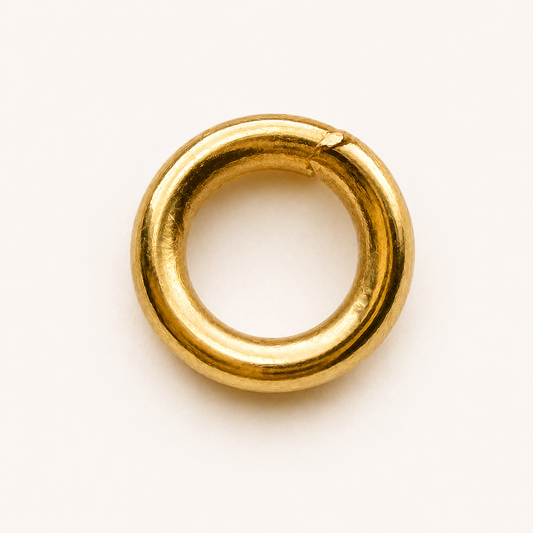24K Gold Open Jump Rings - Multiple Sizes
