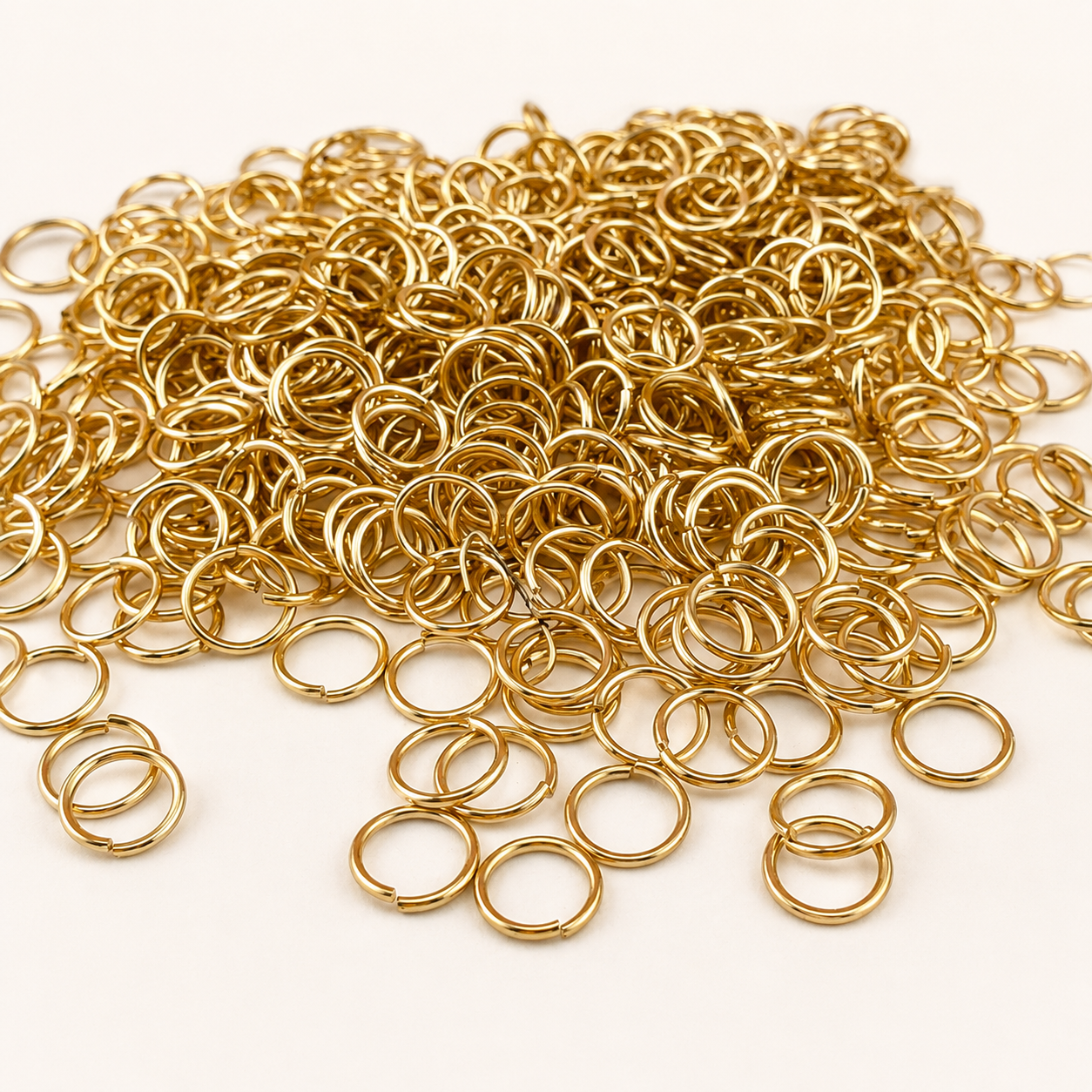24K Gold Open Jump Rings - Multiple Sizes