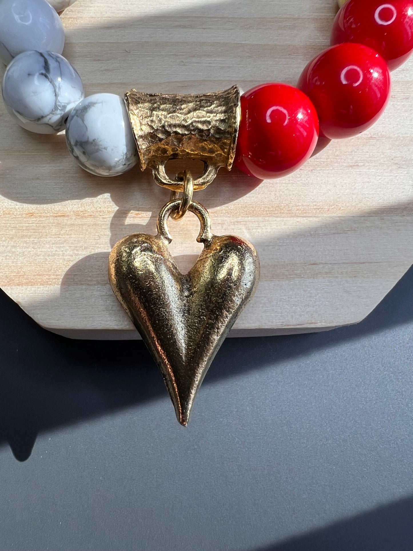 Red Tesoro Heart Bracelet