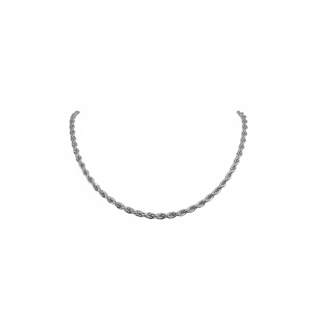 4mm Rope Chain Necklace – 20.7"