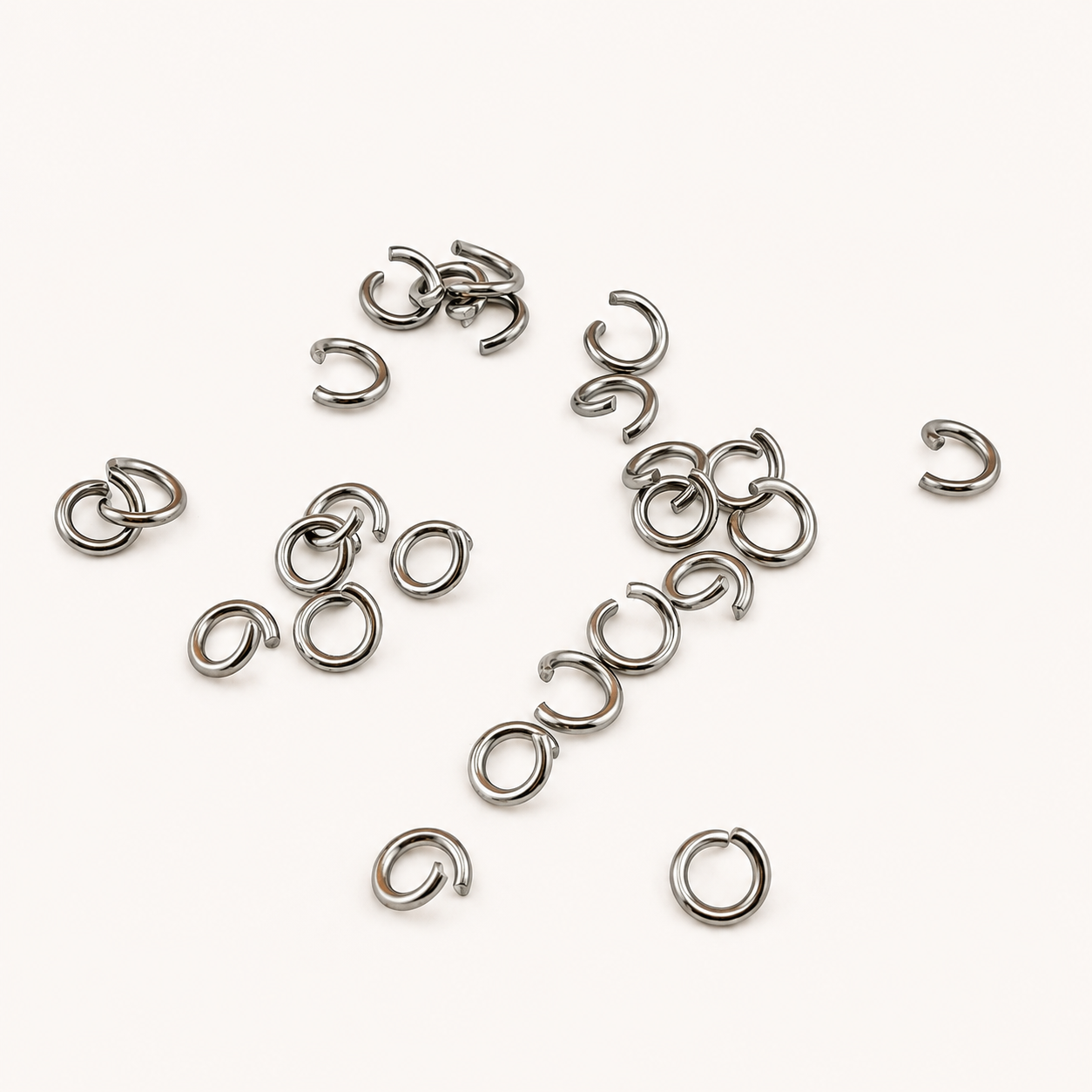 4mm • 21 Gauge Open Jump Rings - Pack of 25