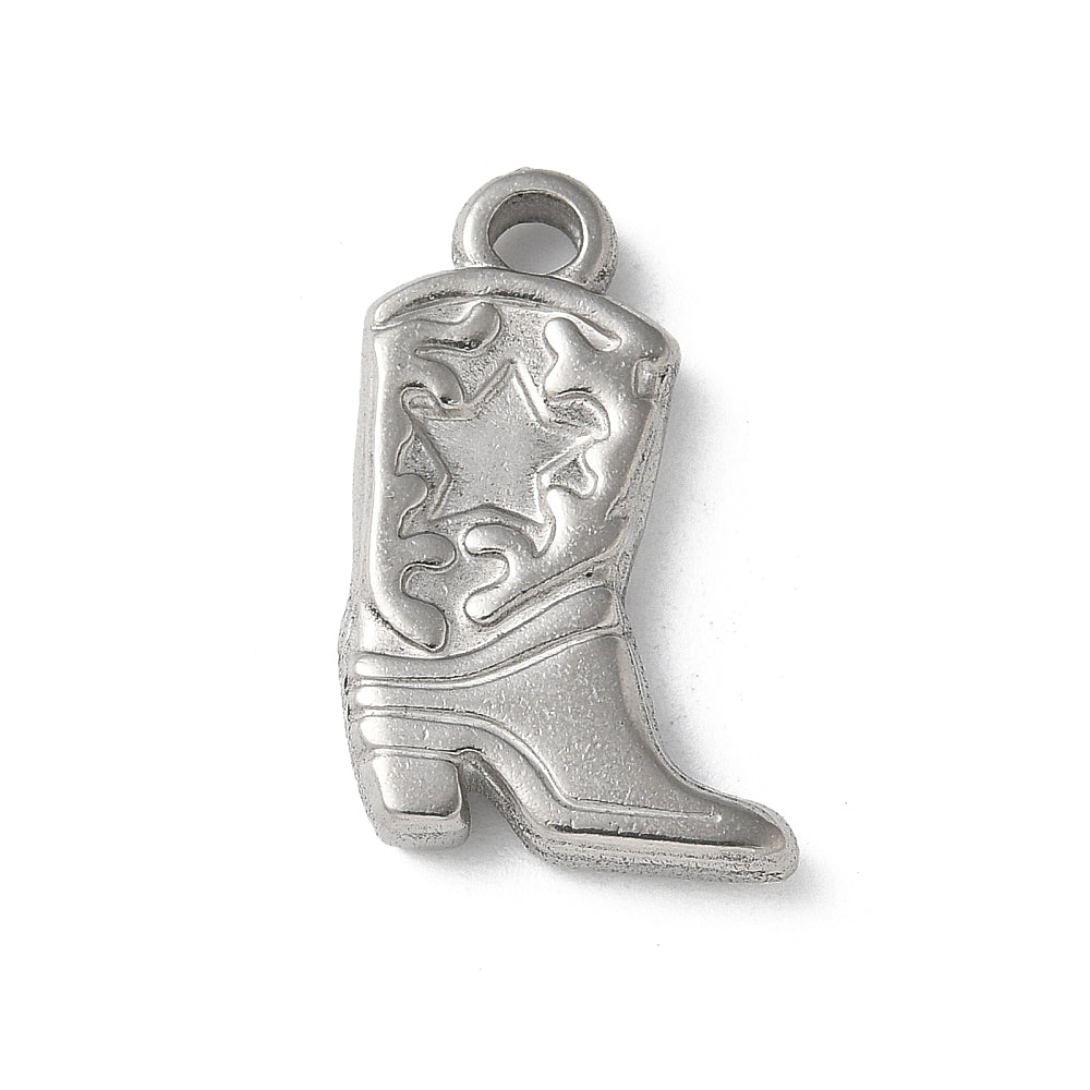 Boot-shaped Pendant 20.5 x 13.5mm, 2mm Hole | FB-CM12