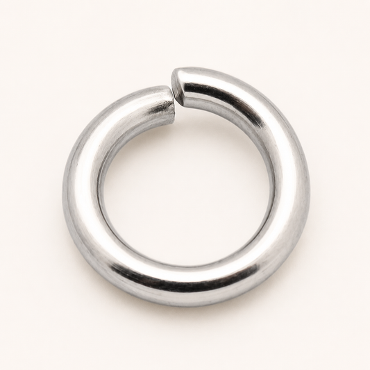 7mm Open Jump Rings - Multiple Gauge Options