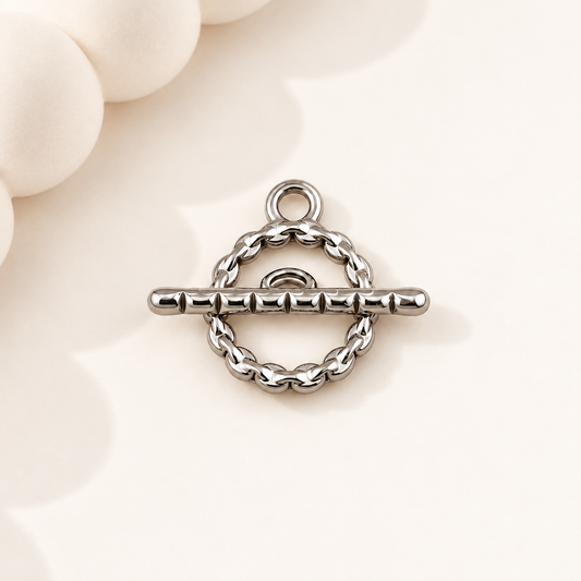 Woven Link Toggle Clasp – 22mm