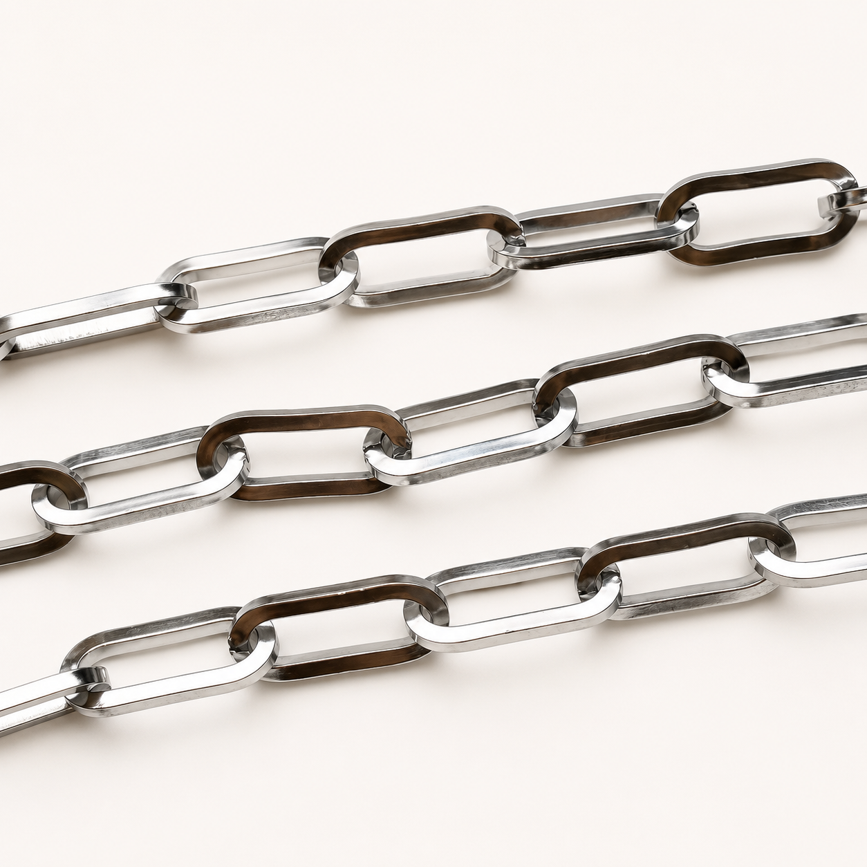 18mm Enlongated Paperclip Chain