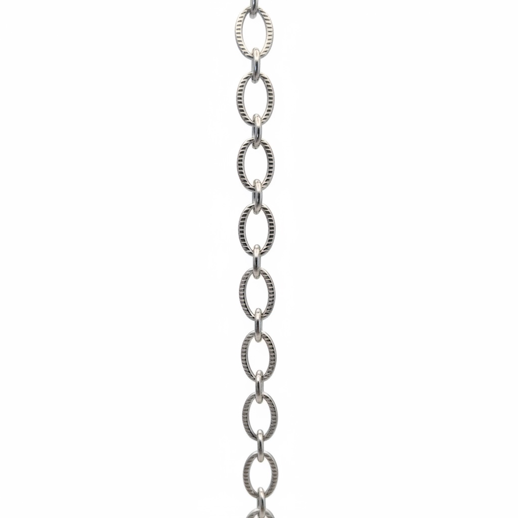 Textured Oval Link Chain – 8.5mm & 5.5mm Links
