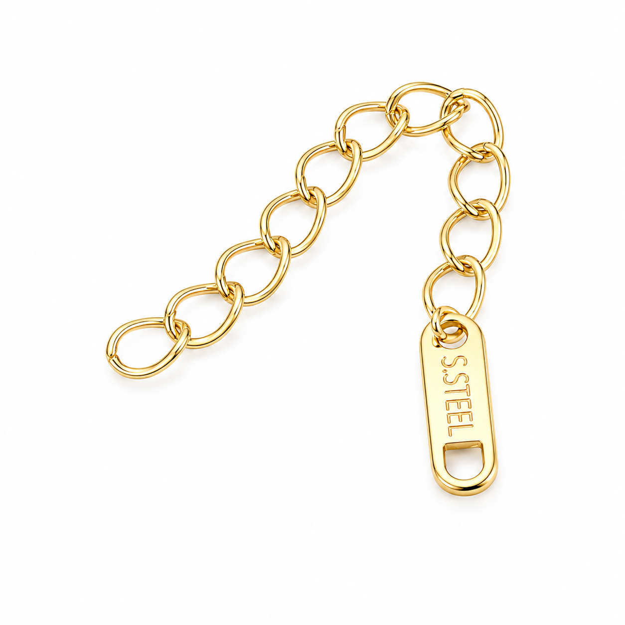 2.2" Light Gold Chain Extender (10 Pack)