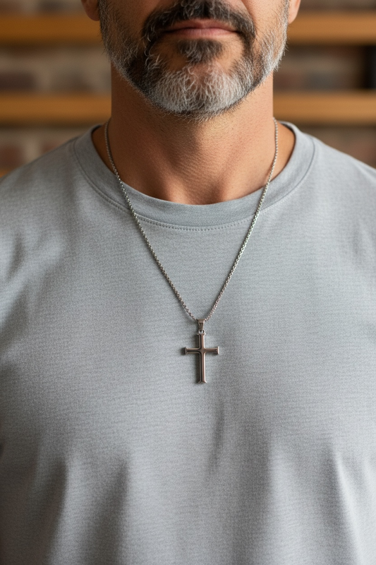 Regal Cross Pendant - 28x19.5mm