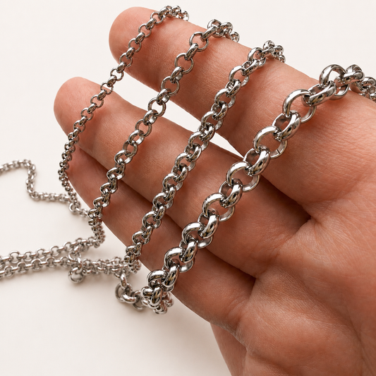 Rolo Chain - Multiple Sizes (By the Foot)