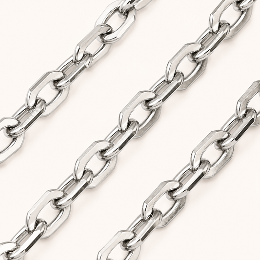 Modern Oval Cable Chain - 8.5x5.5mm
