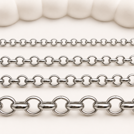 Rolo Chain - Multiple Sizes (3mm-6mm)