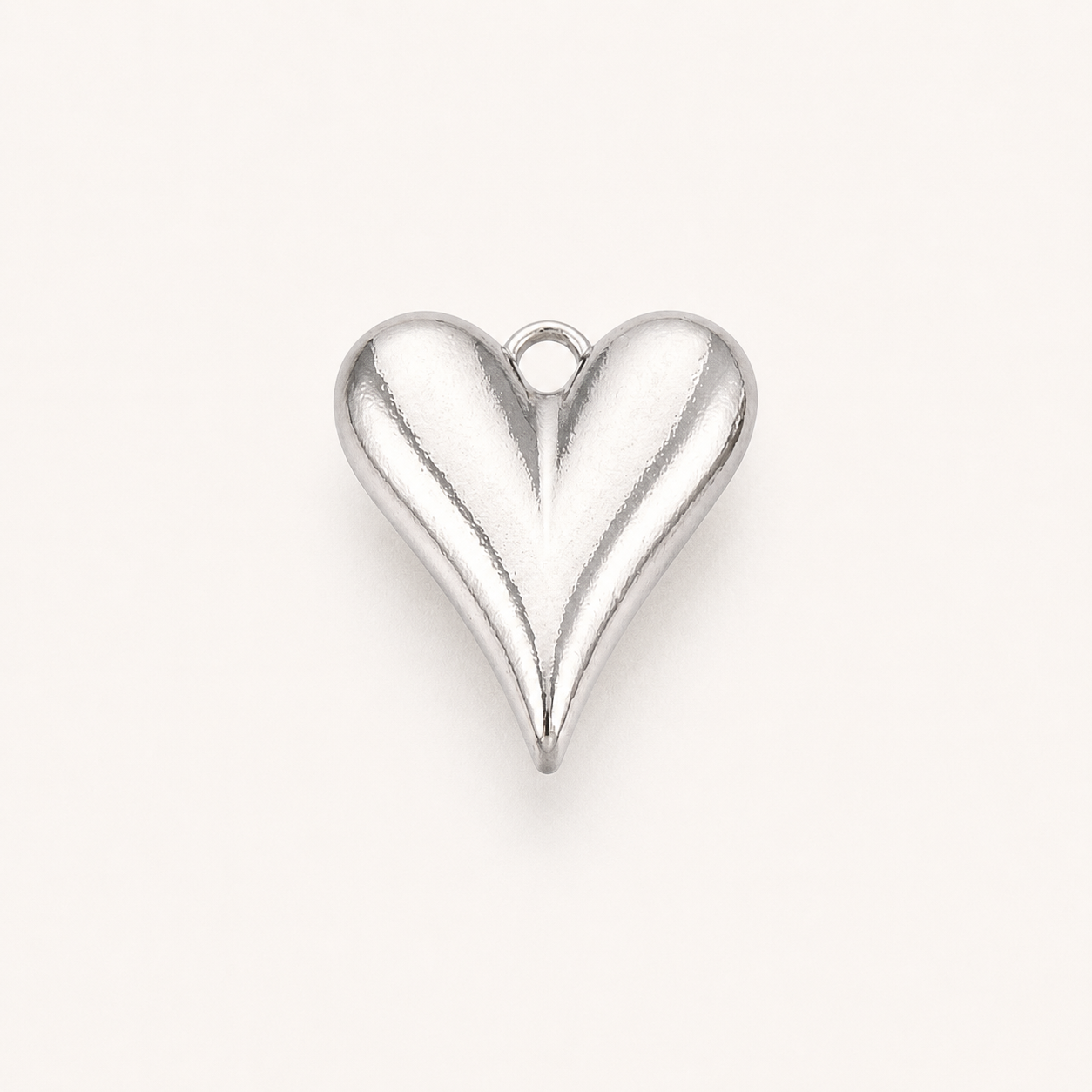 Elongated Heart Charm – 13.5mm