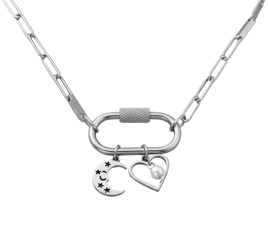 26mm Stainless Steel Oval Textured Screw Carabiner – Gold & Silver Finishes