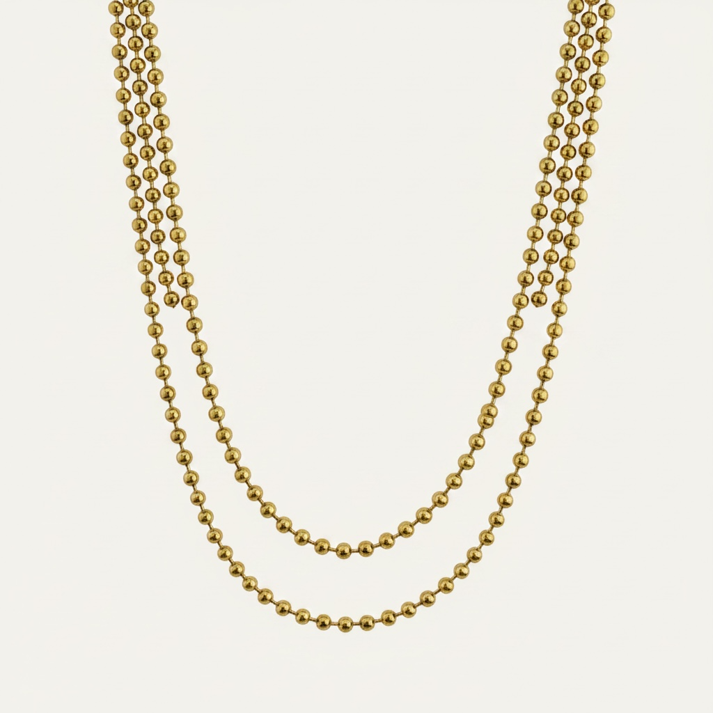 Gold Ball Chain - 2mm (By the Foot)