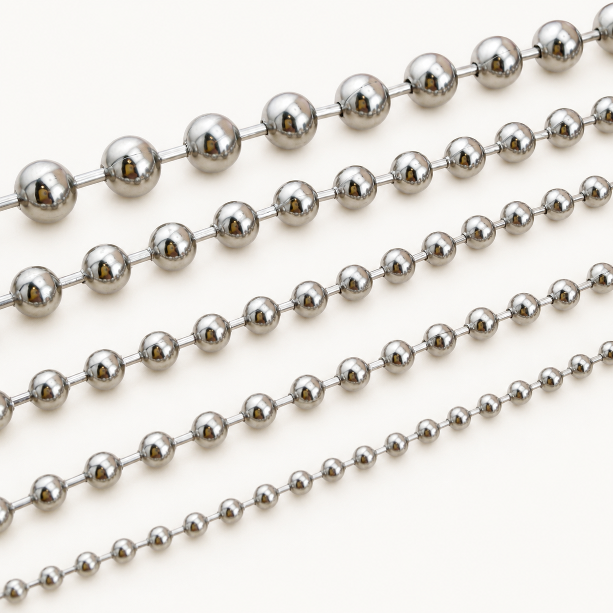 Ball Chain – Multiple Sizes (By the Foot)
