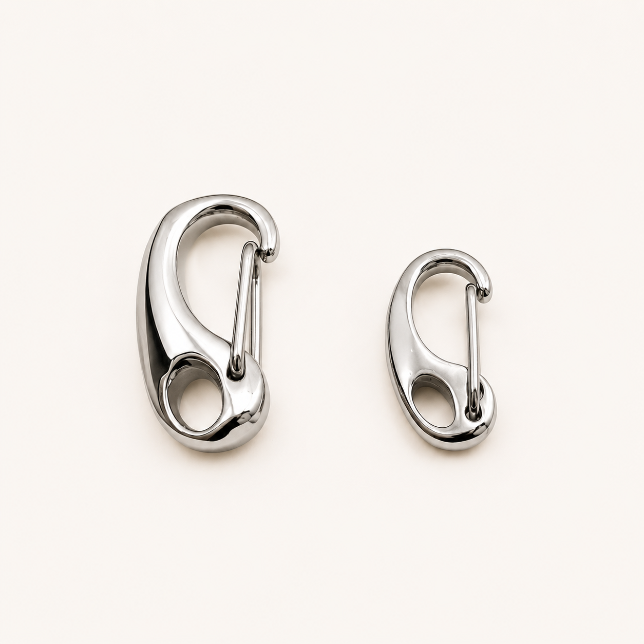Oval Snap Hook Clasp - Gold & Silver Finishes