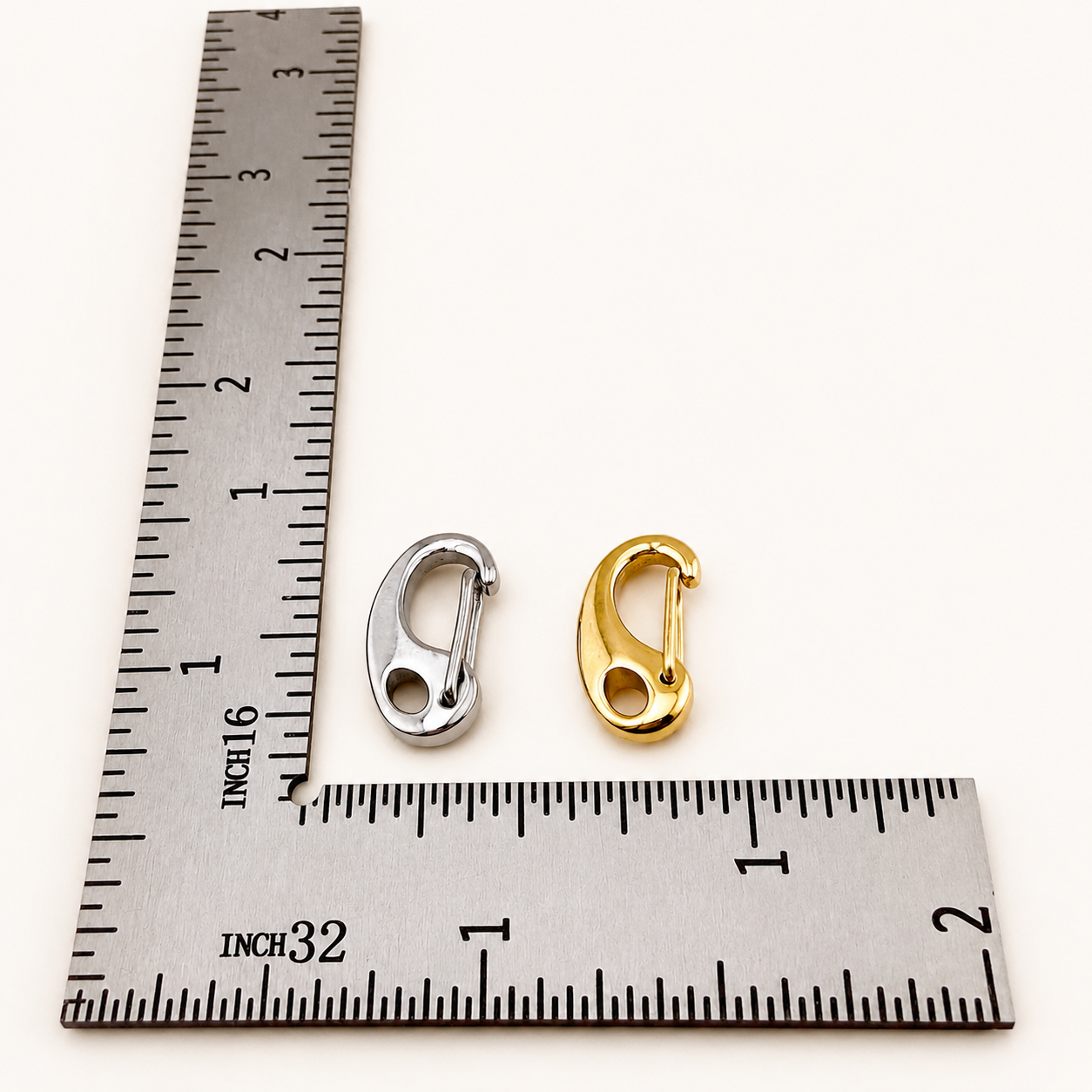 Oval Snap Hook Clasp - Gold & Silver Finishes