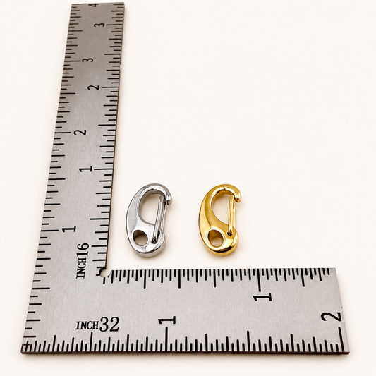 Oval Snap Hook Clasp - Gold & Silver Finishes