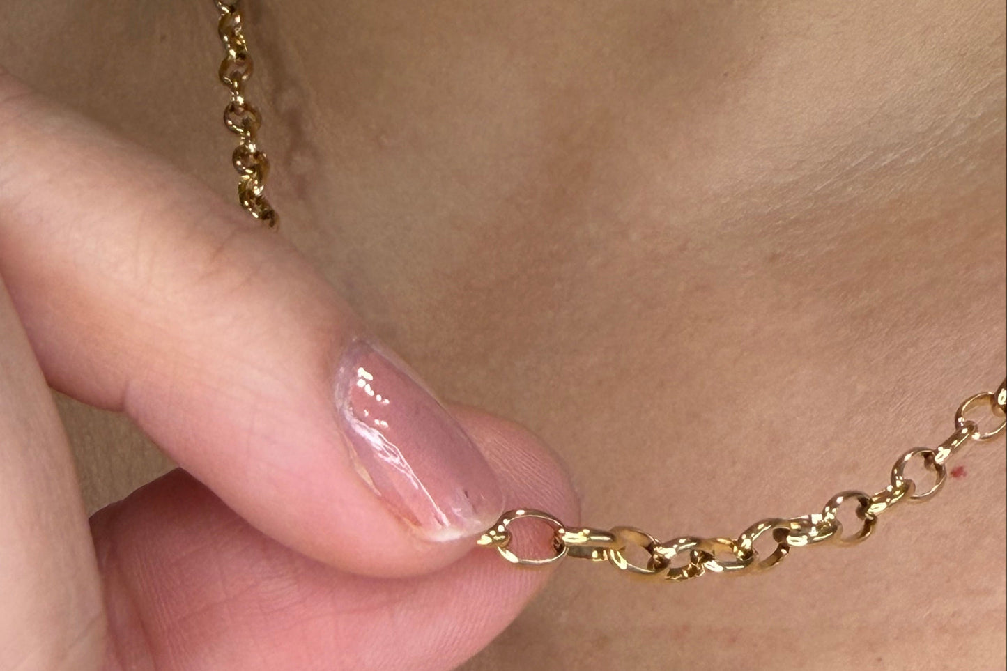 18K Gold Oval Cable Chain - 6x4mm (By the Foot)