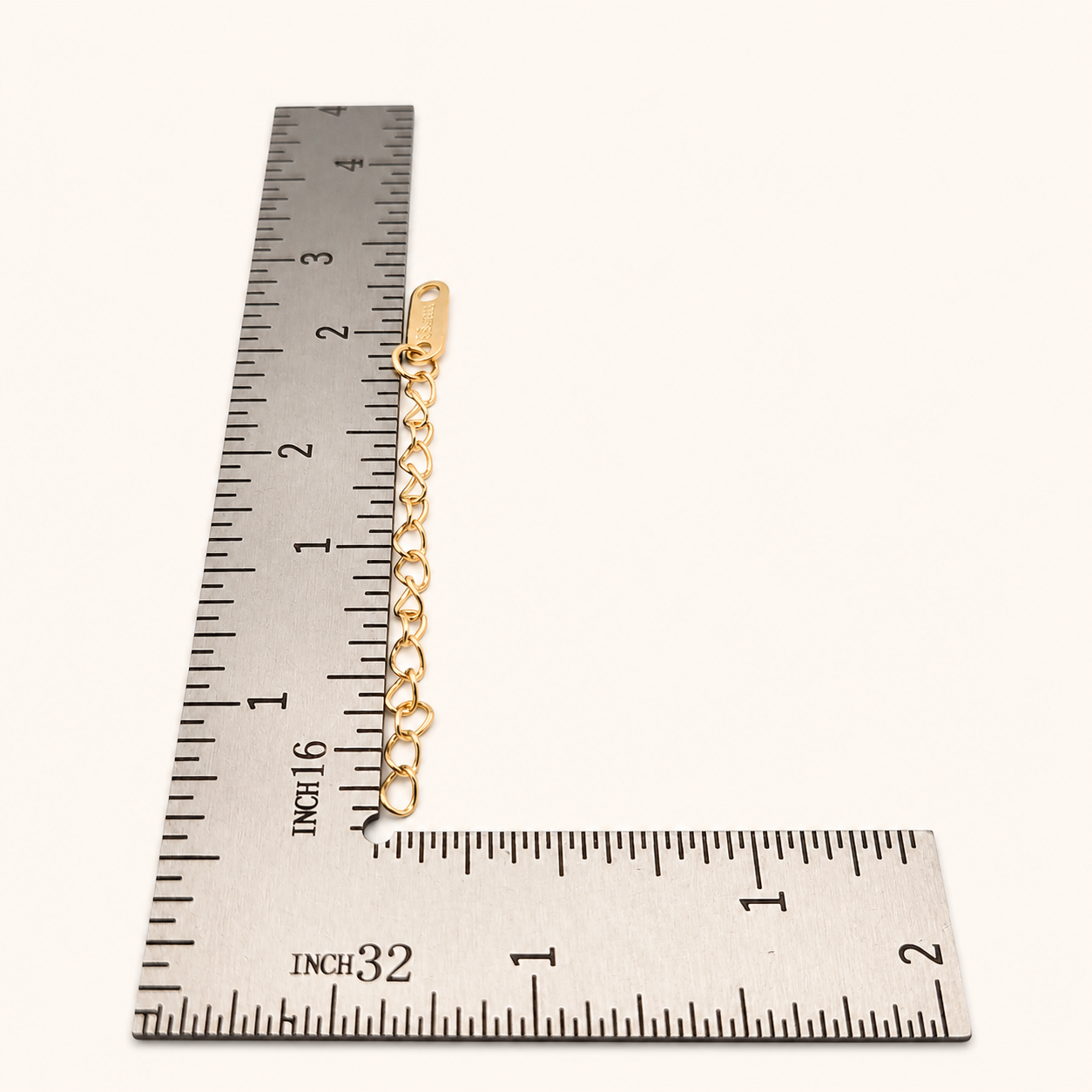 2.2" Light Gold Chain Extender (10 Pack)