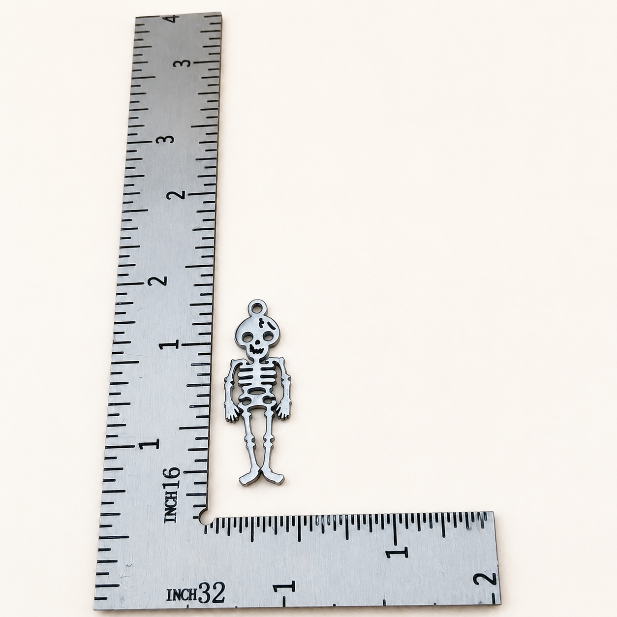 Skeleton Charm – 28mm Stainless Steel