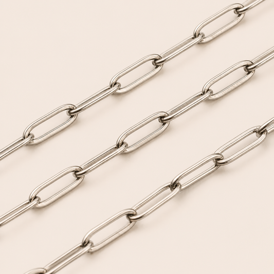 Slim Paperclip Chain – 9x3mm