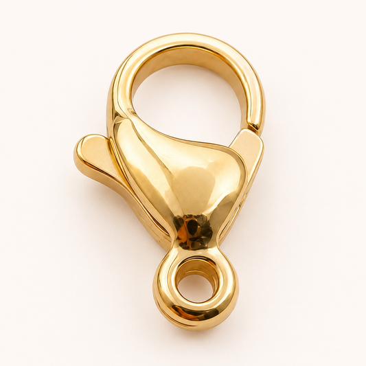 Real 24K Gold Lobster Clasp - Multiple Sizes