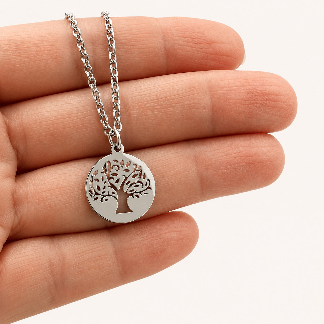 Stainless Steel Tree of Life Necklace
