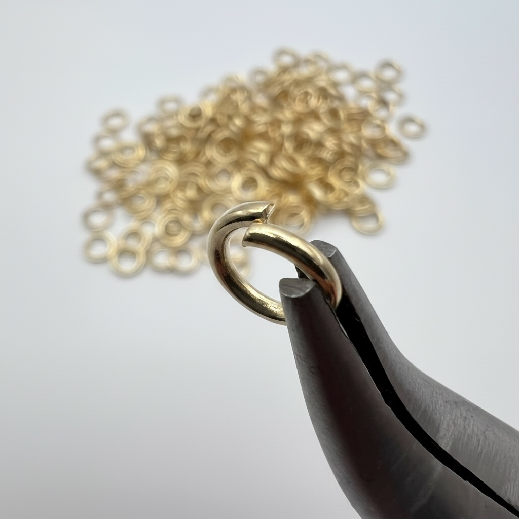 8mm • 16 Gauge - Gold Open Jump Rings