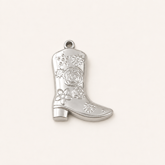 Floral Cowgirl Boot Charm – 27.5mm