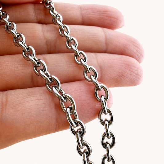 316 Surgical Stainless Steel Cable Chain – 6mm (By the Foot)