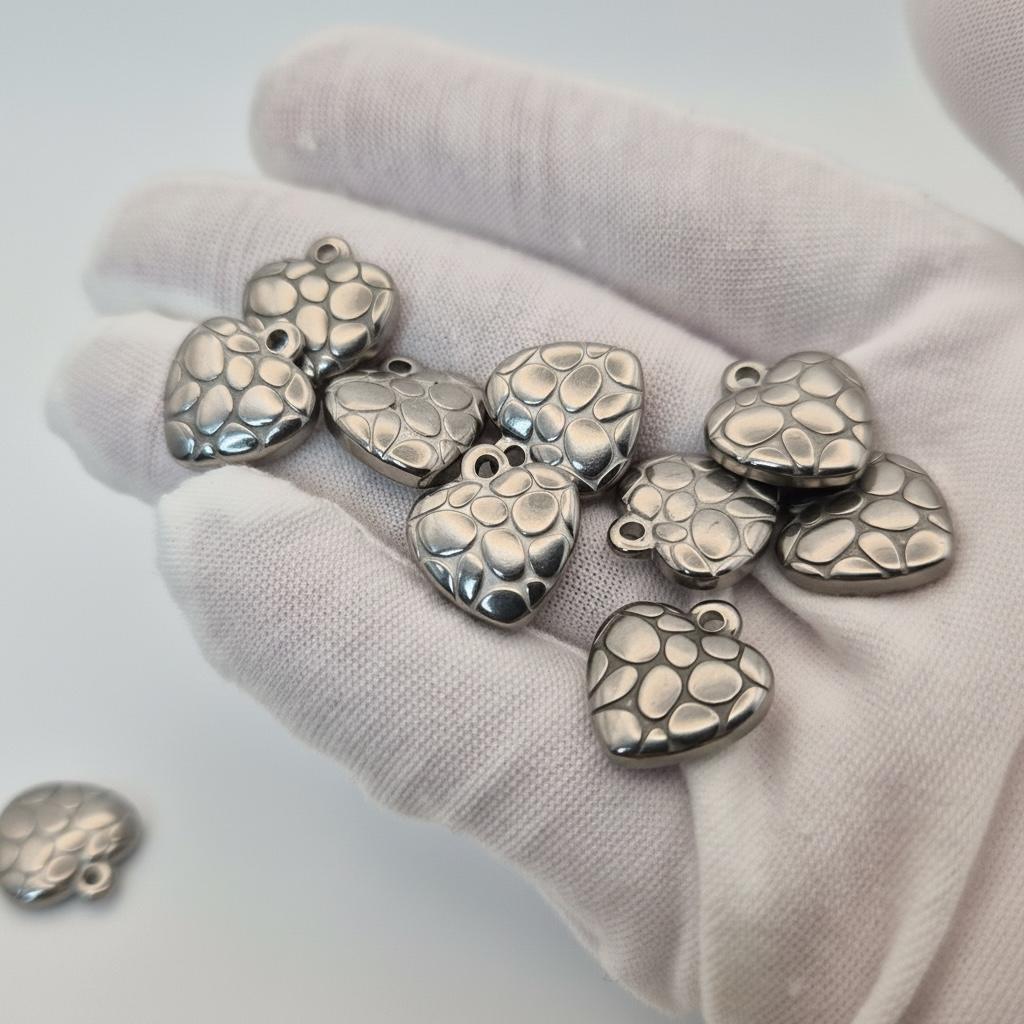 Spotted Heart Pendant - 15mm
