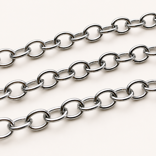8×6mm Oval Cable Chain