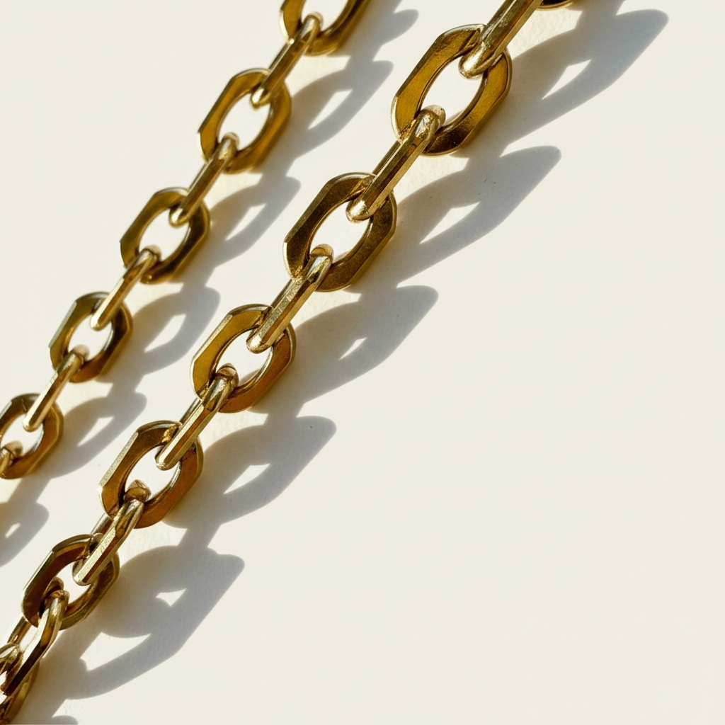 18k Gold Modern Cable Chain - 8.5x5.5mm (By the Foot)