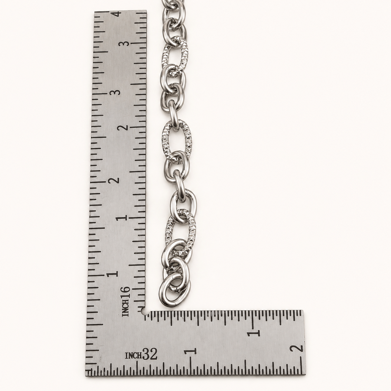 Elongated Alternating Link Chain – 13x7.5mm (By the Foot)