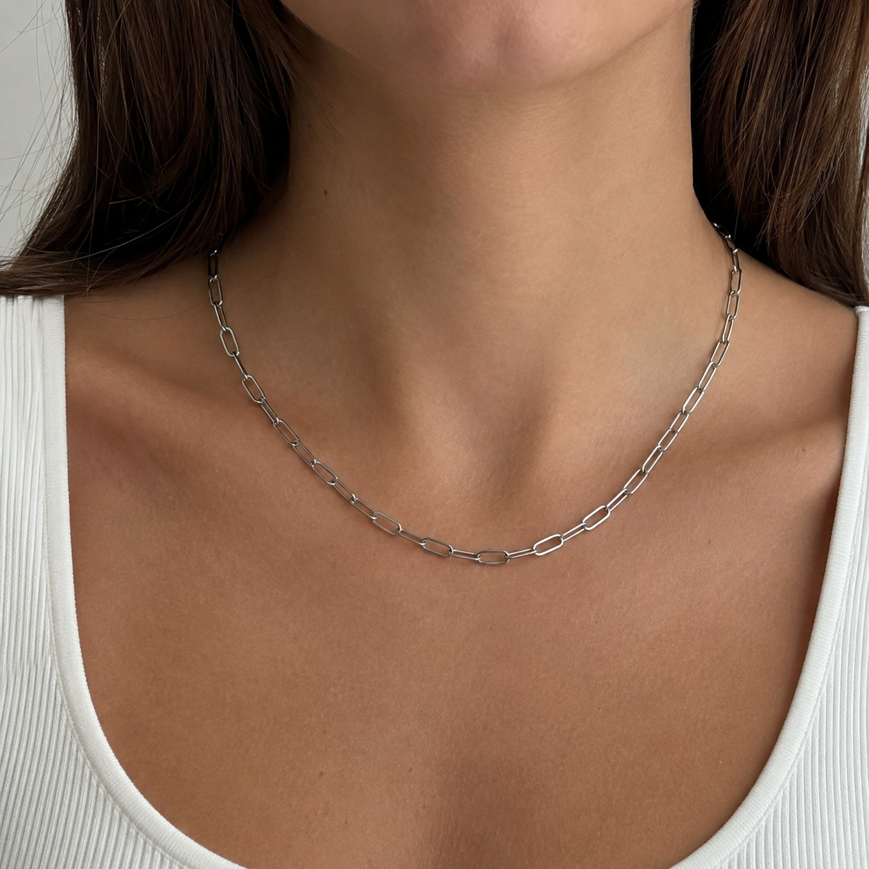 Paperclip Chain Necklace – Multiple Lengths