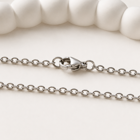 Dainty Cable Chain Necklace – Gold & Silver Finishes