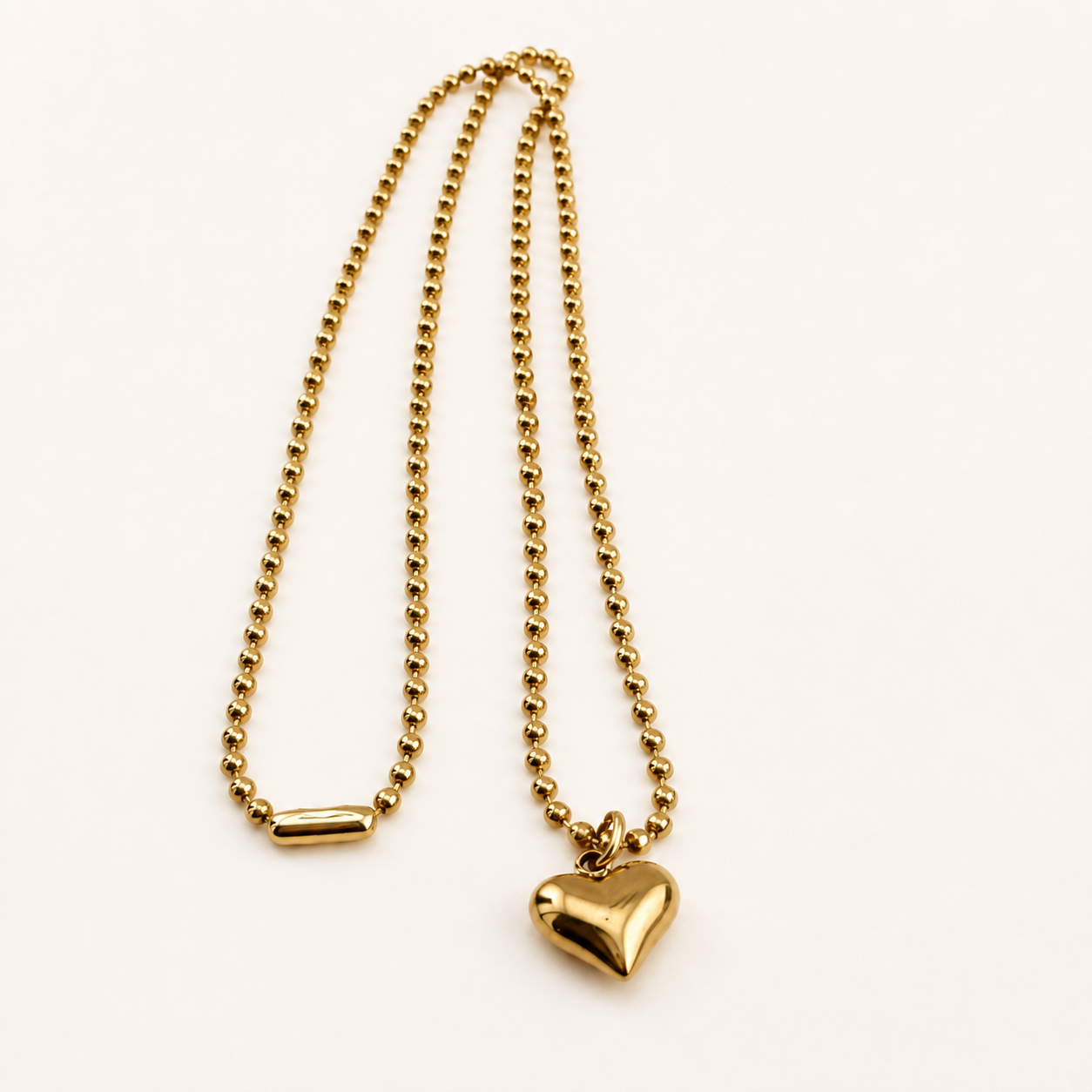 18K Gold 2mm Ball Chain Necklace - Multiple Sizes