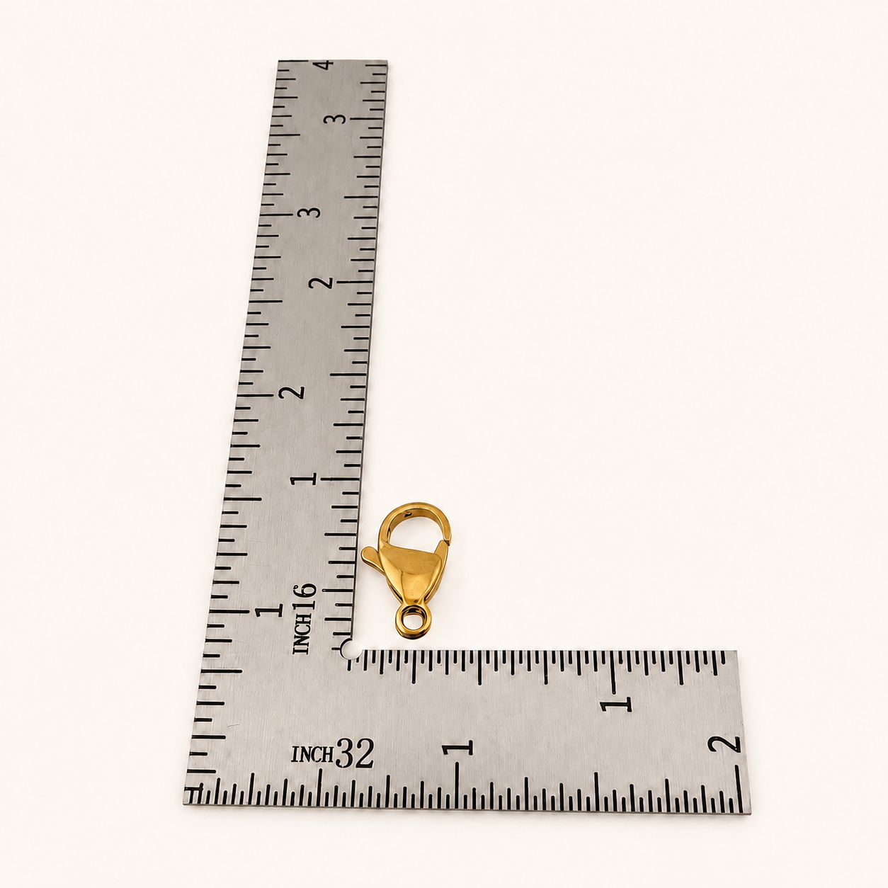 15mm Lobster Clasps - 18K Warm Gold