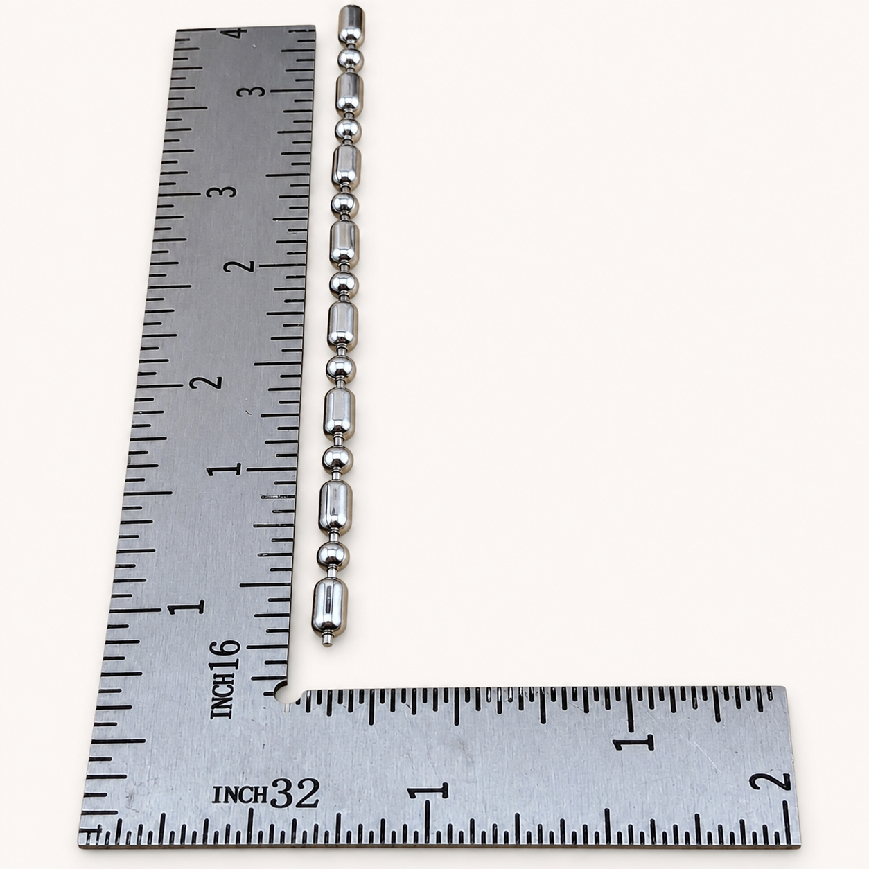 Tube & Ball Chain – 3mm (By the Foot)