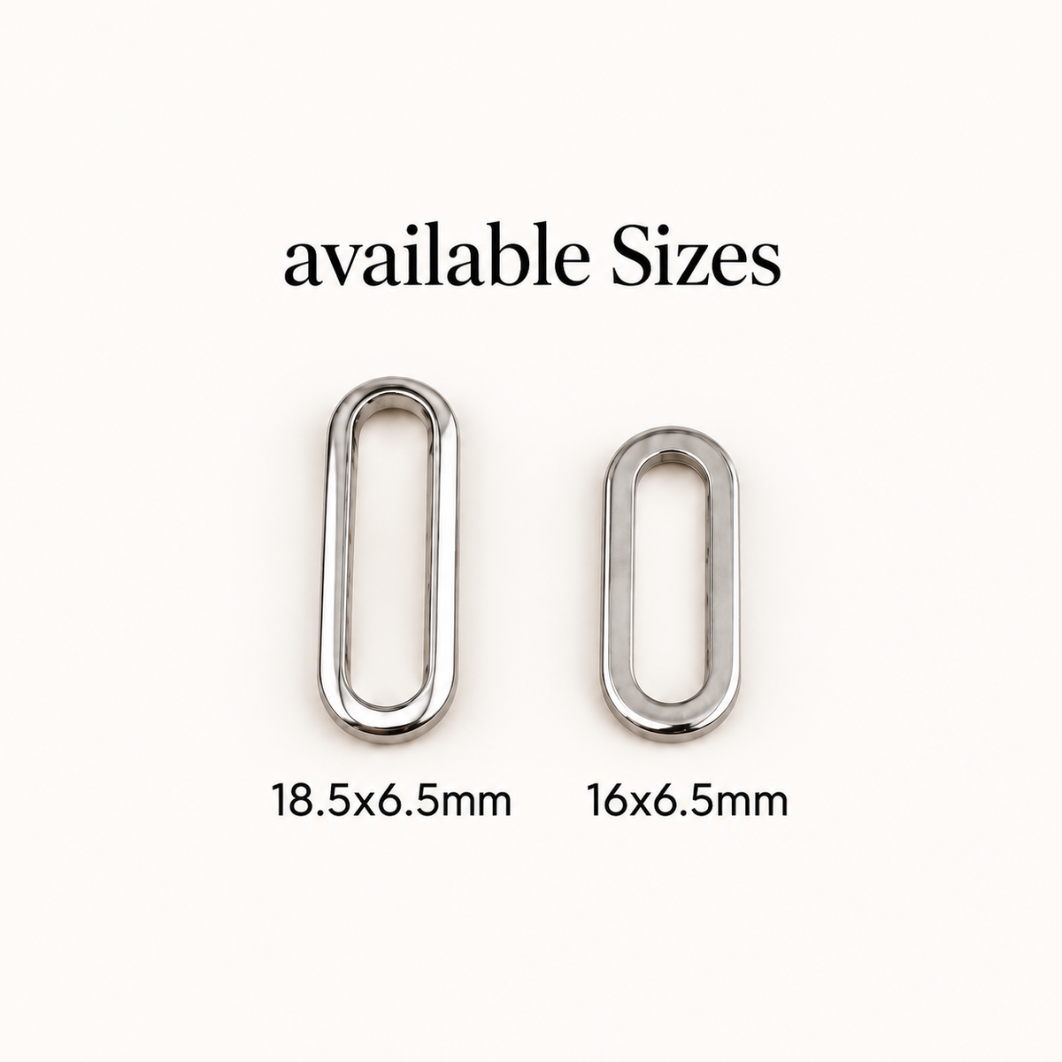 Oval Linking Connector Rings - Multiple Sizes