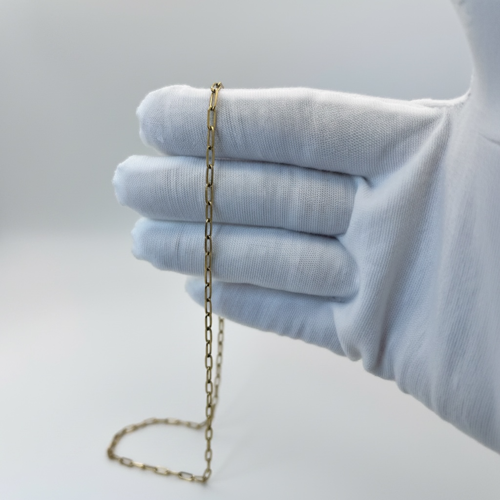 18K Gold PVD Paperclip Chain - 6.5mm