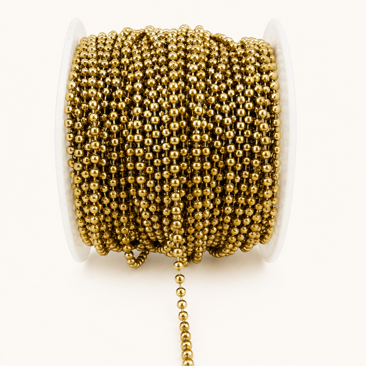 Gold Ball Chain - 2mm (By the Foot)