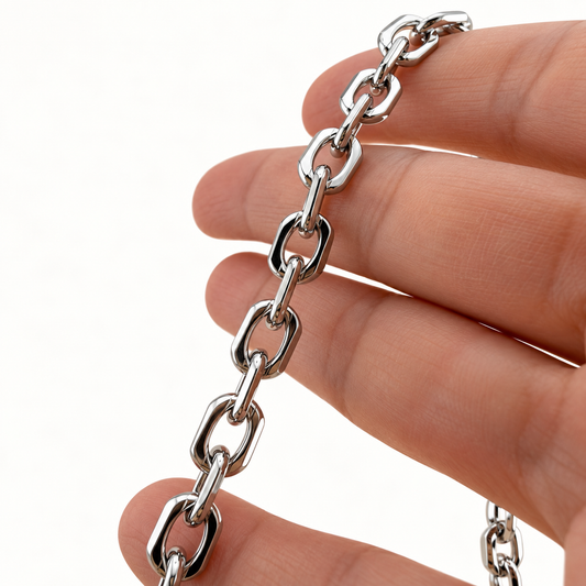Modern Link Chain – 10x7mm (By the Foot)